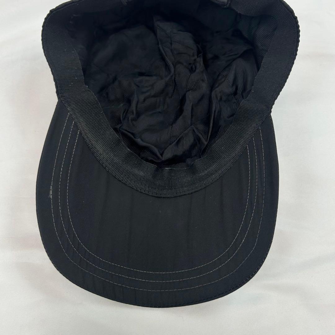 J531 プラダ イタリア製 ロゴ刺繍 ベースボールキャップ レディース