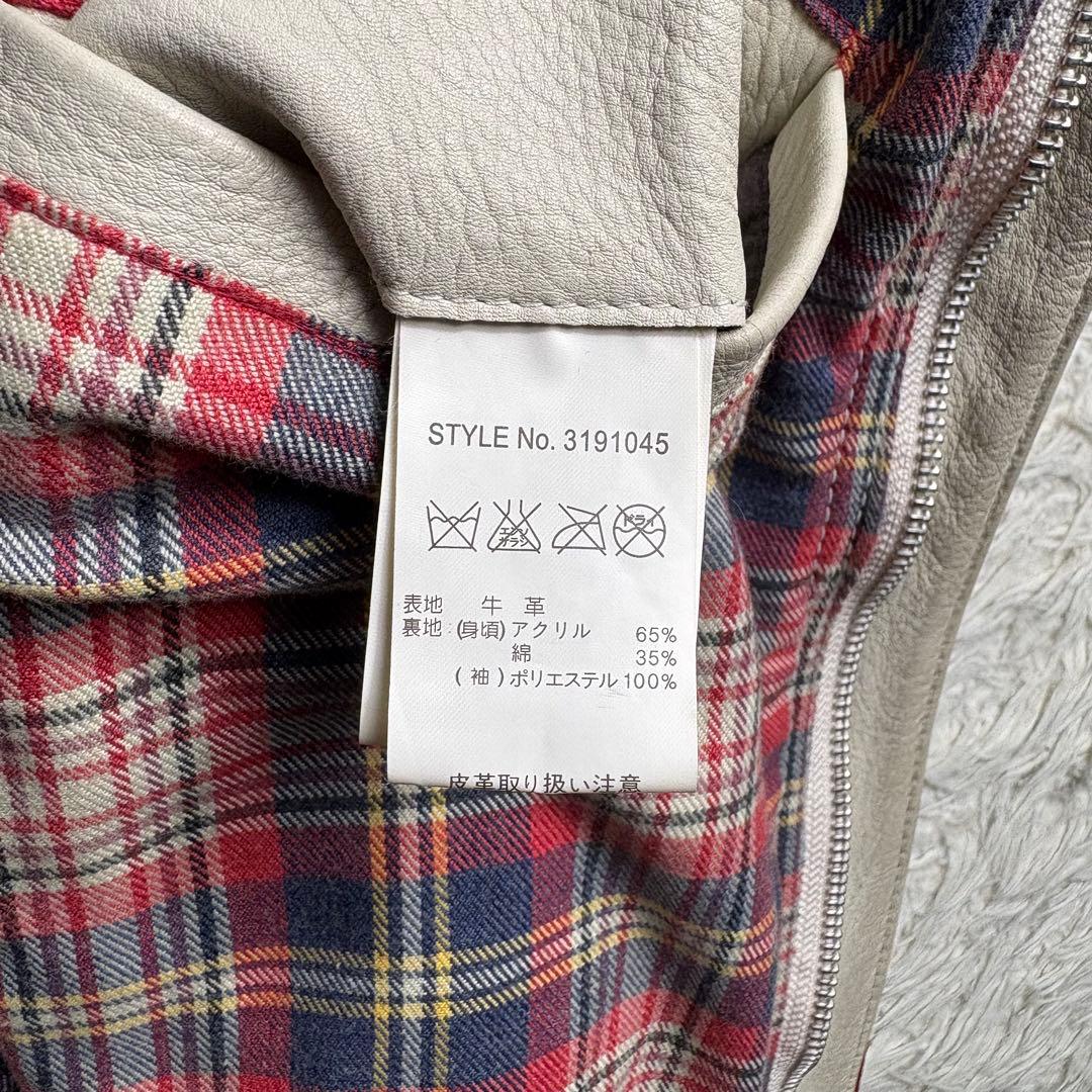 希少　schott クラシックレーサー　ライダースジャケット　ワッペンカスタムM