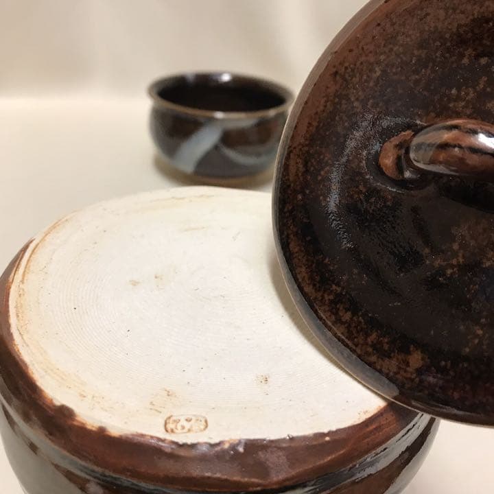お茶道具一式　茶碗、水指、建水、棗、茶筅、茶杓、茶柄杓、蓋置き、短冊棚　8点