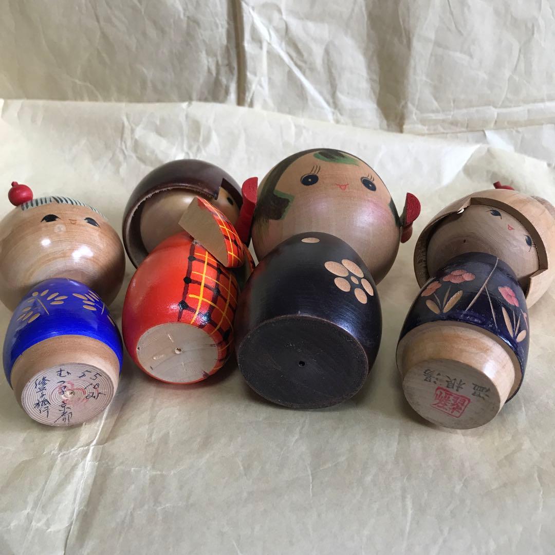 こけしセット民芸品　置物　日本　人形　伝統工芸品　インテリア こけし