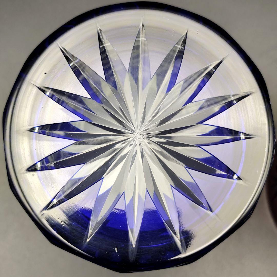 未使用品☆江戸切子 ロックグラス3客（切子、江戸切子、薩摩切子）