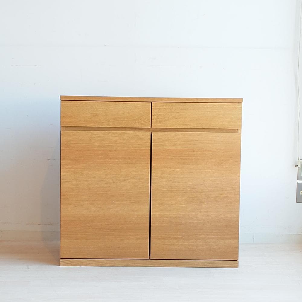無印良品/MUJI 無印良品　木製キャビネット　木扉　オーク材突板