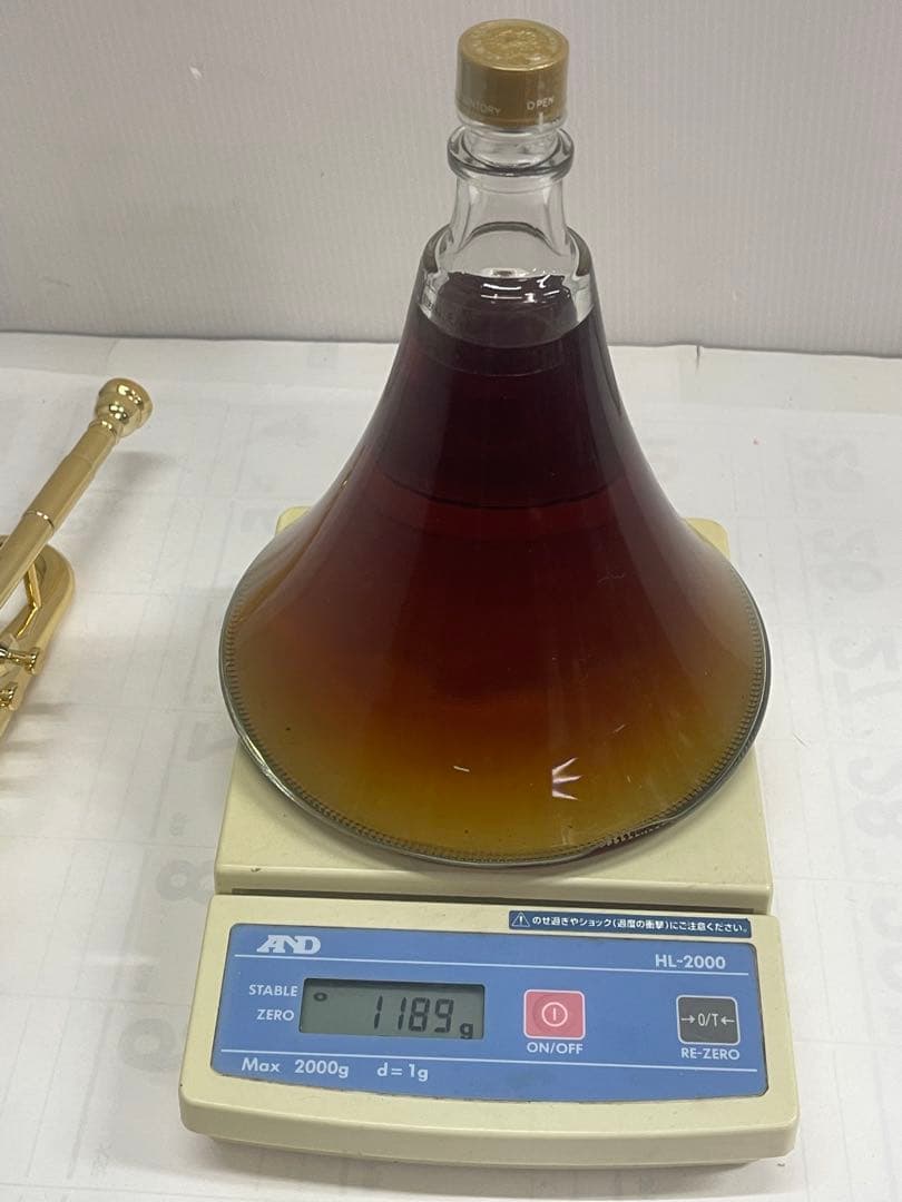 未開栓 サントリー ウイスキー 響 90周年 限定 トランペットボトル　35