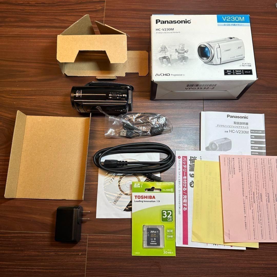 Panasonic HC-V230M-W ビデオカメラ 2454