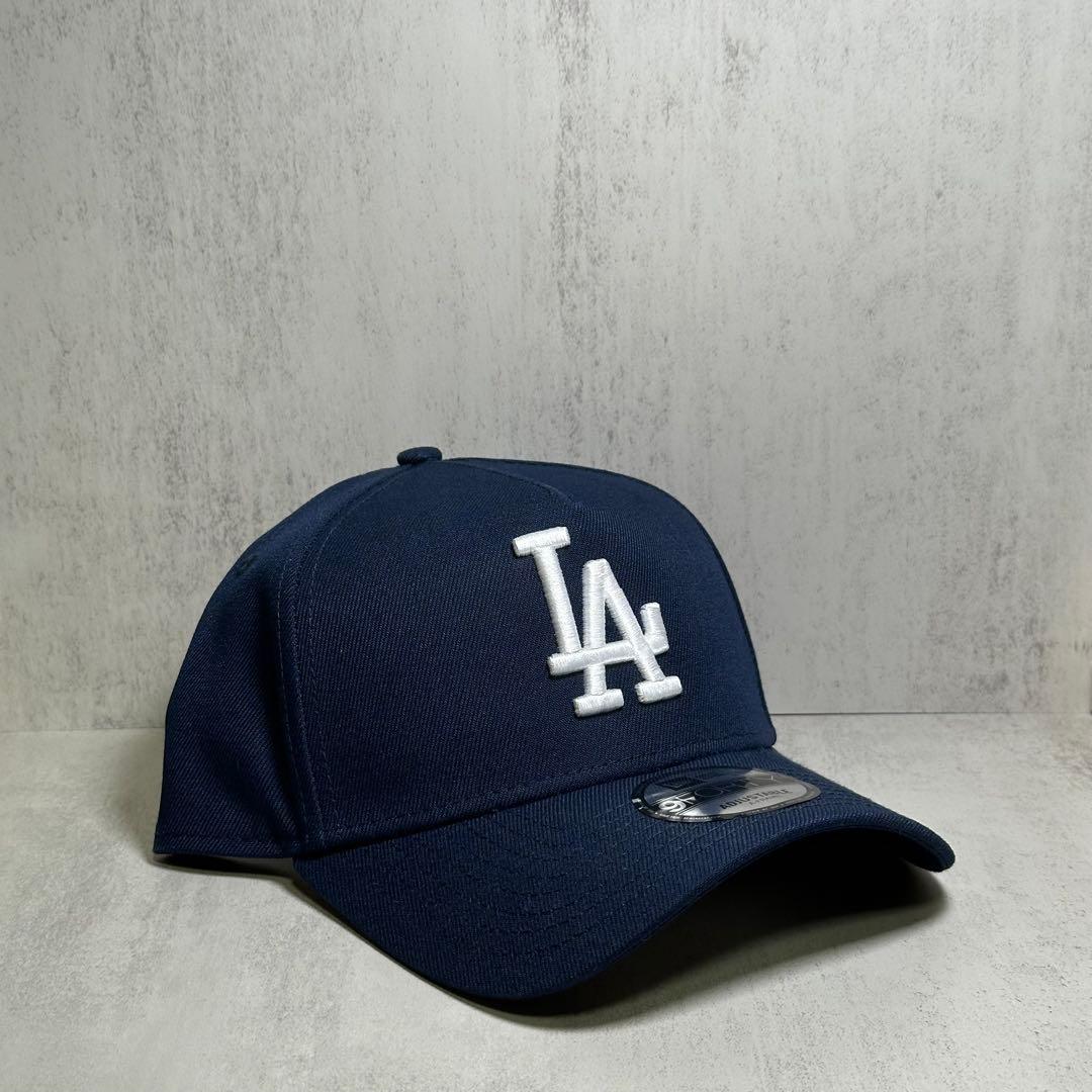 【海外限定】 ドジャース 9FORTY A-Frame ネイビーキャップ ②