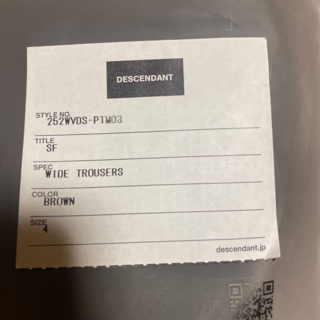 ぶ*ゅ様 25AW ディセンダントSF WIDE TROUSERS