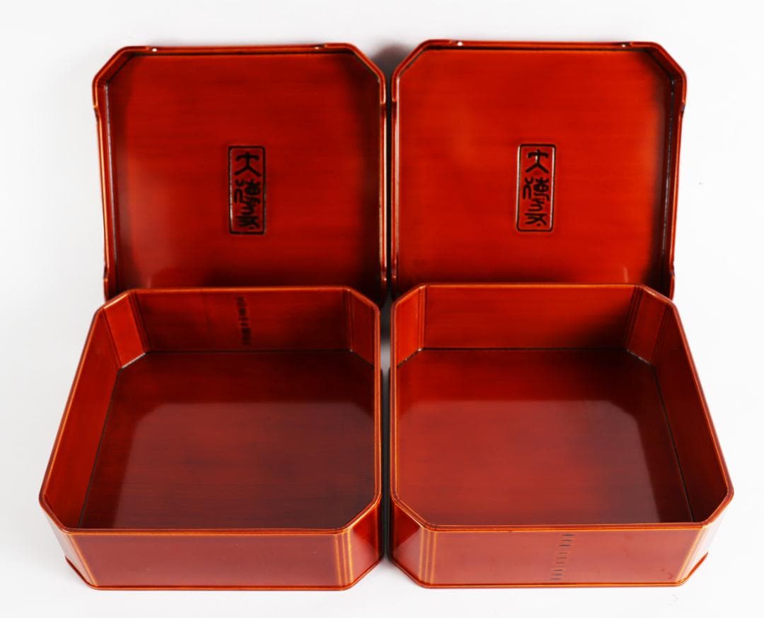 飛騨春慶塗 大徳寺 縁高 重箱 弁当箱 五客 共箱 茶道具