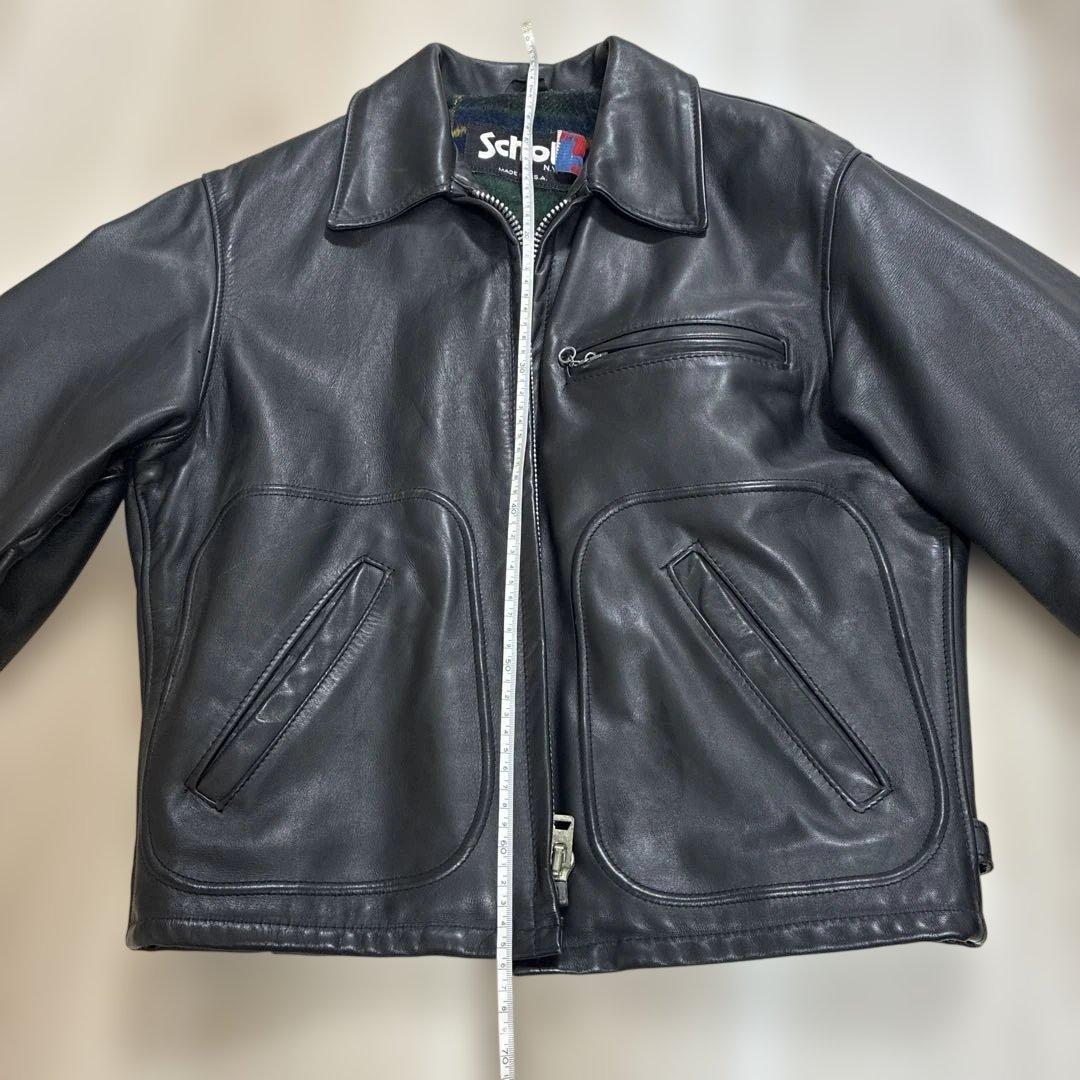 Schott シングルライダースジャケット 40 黒