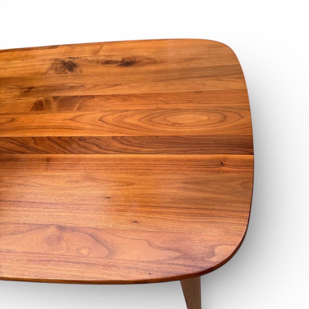 無印良品　ダイニングテーブル　ウォールナット　楕円　150cm 食卓　無垢材