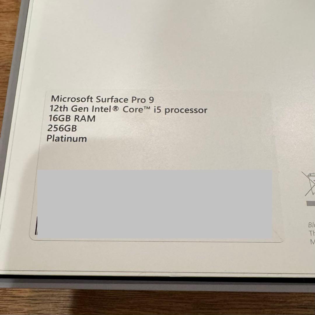 Windowsノート本体 Surface Pro 9 (i5,16GB,256GB)
