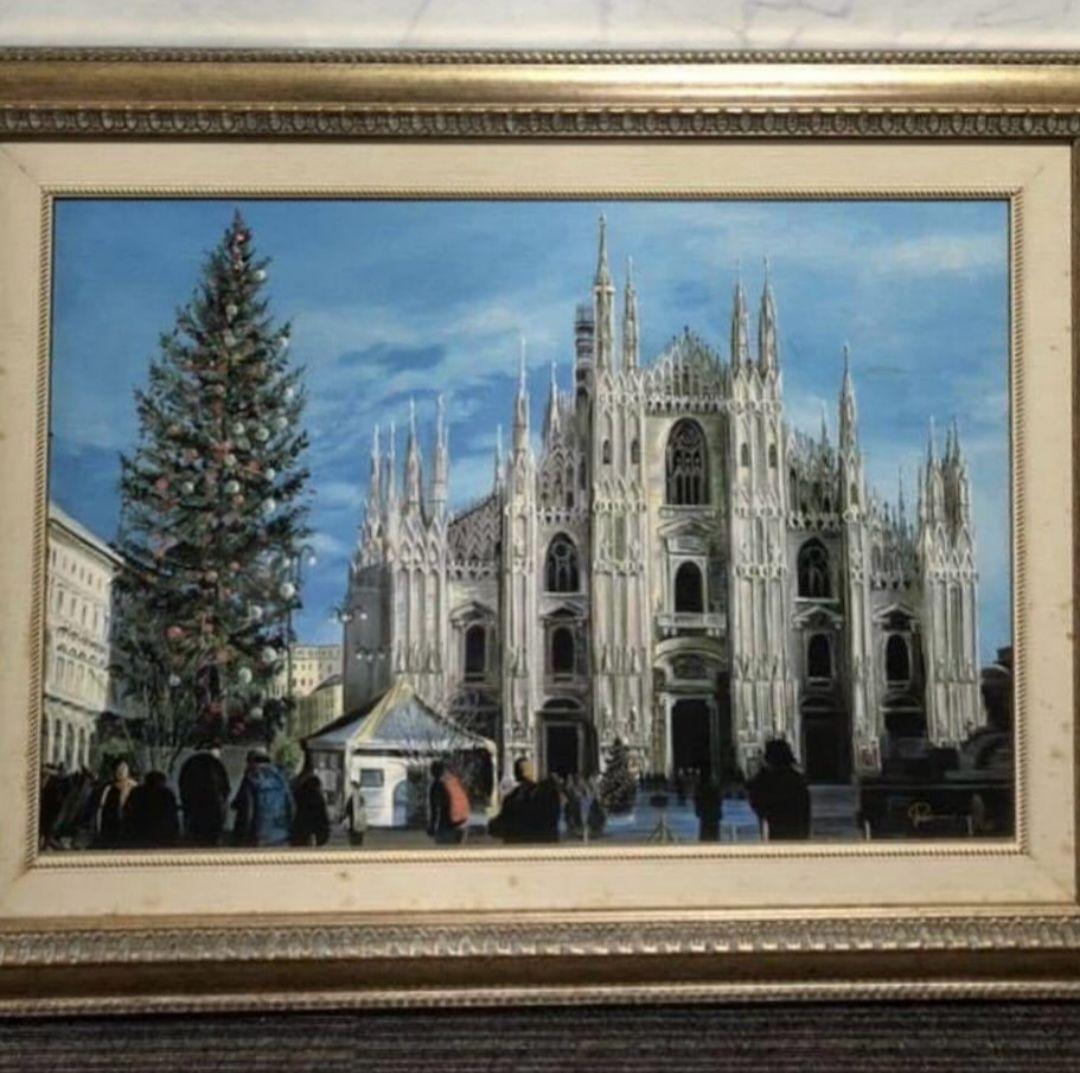 【美品】アールグラージュミラノドゥオーモ大聖堂　ピースマン中野　絵画