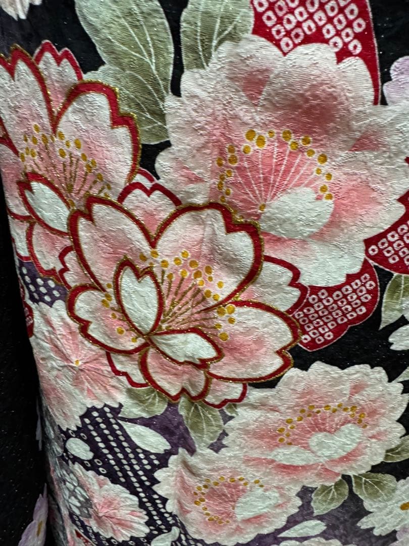 正絹　振袖単品　お稽古等