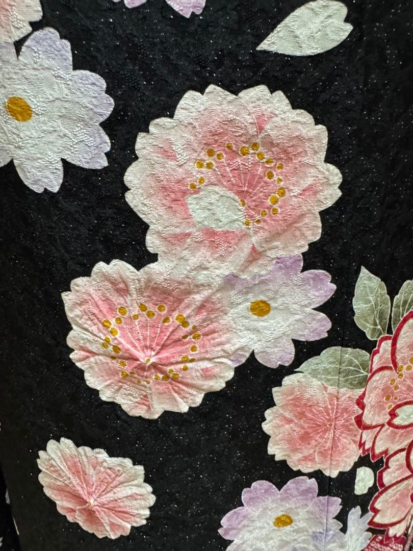 正絹　振袖単品　お稽古等