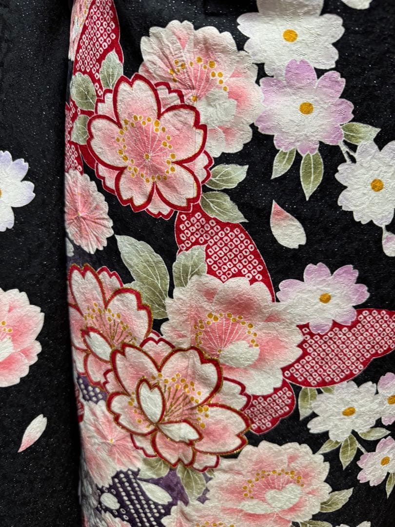 正絹　振袖単品　お稽古等