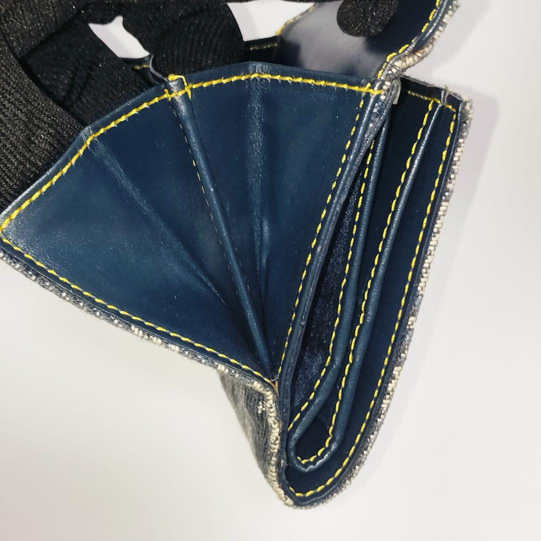 Dior トロッター サドルウォレット コンパクト キャンバス ダブルホック