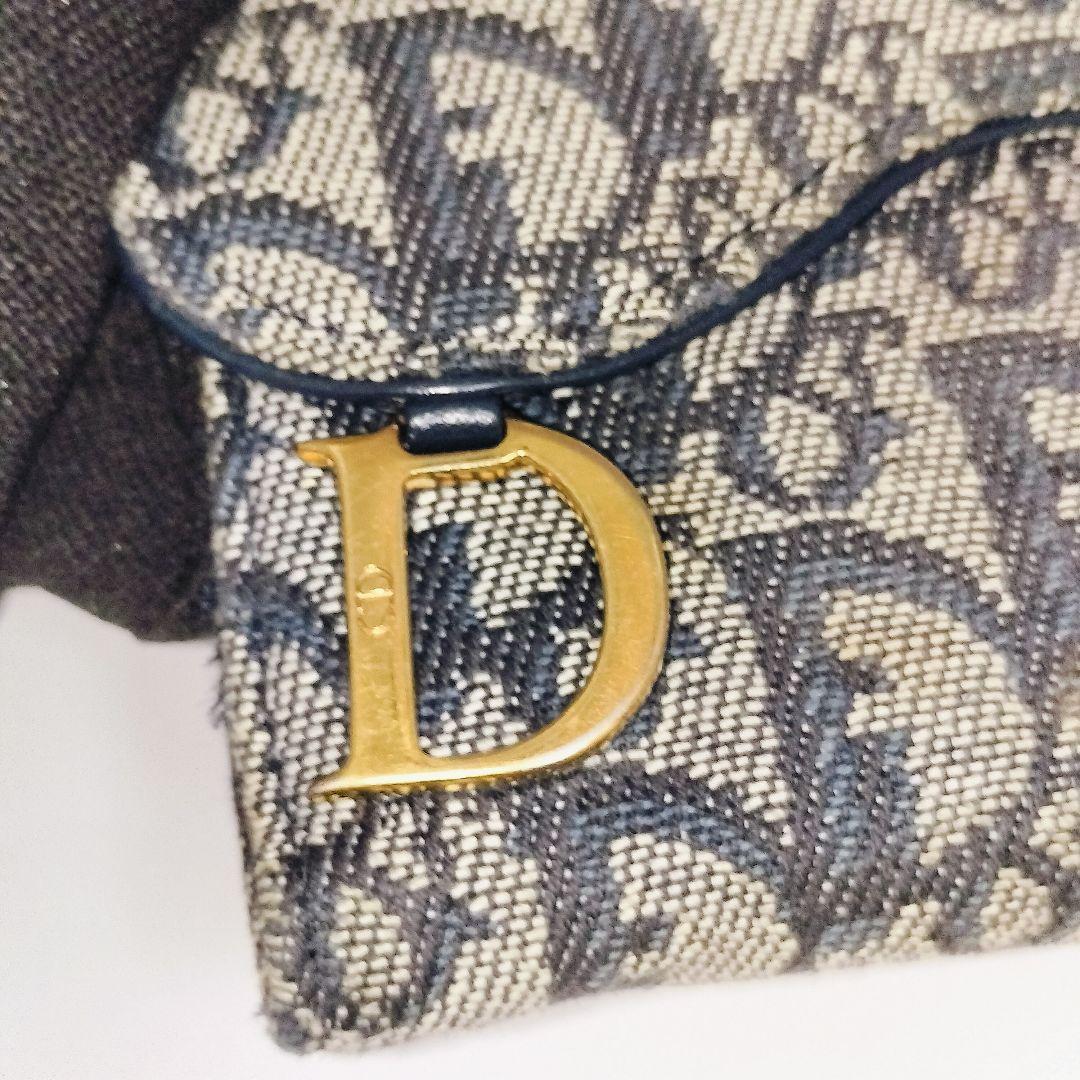 Dior トロッター サドルウォレット コンパクト キャンバス ダブルホック