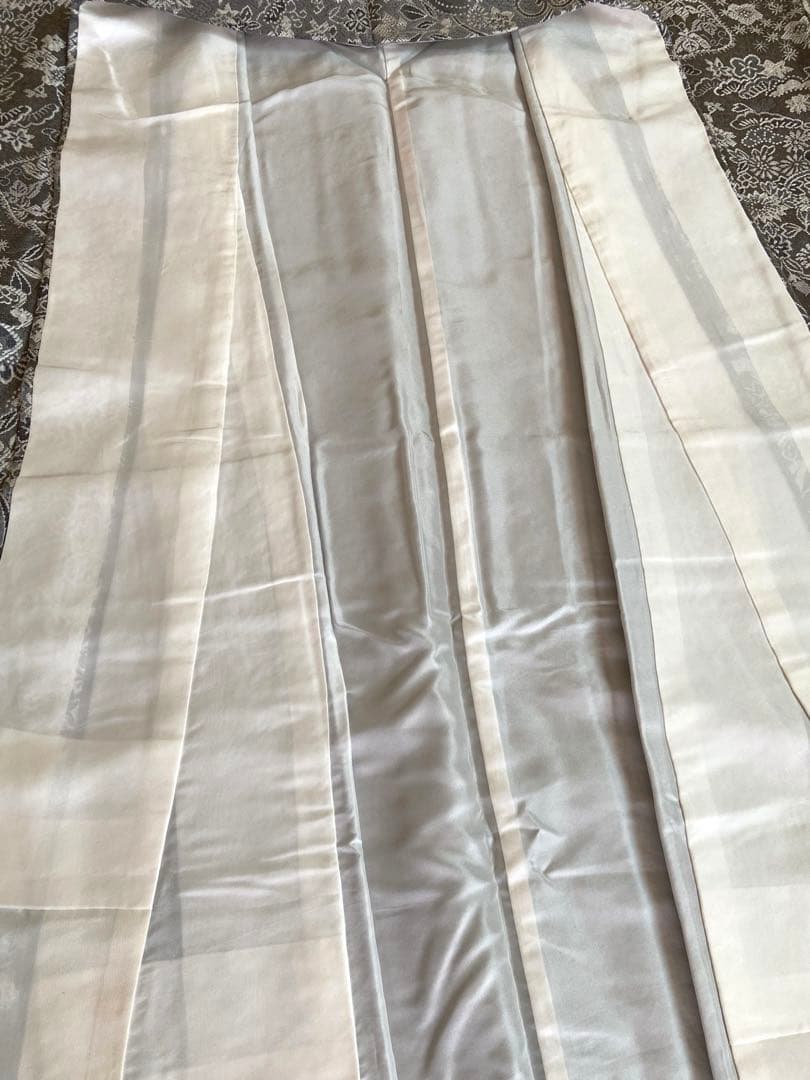 【美品】天目織　お召し　吉祥柄　さが美謹製　着物（袷）