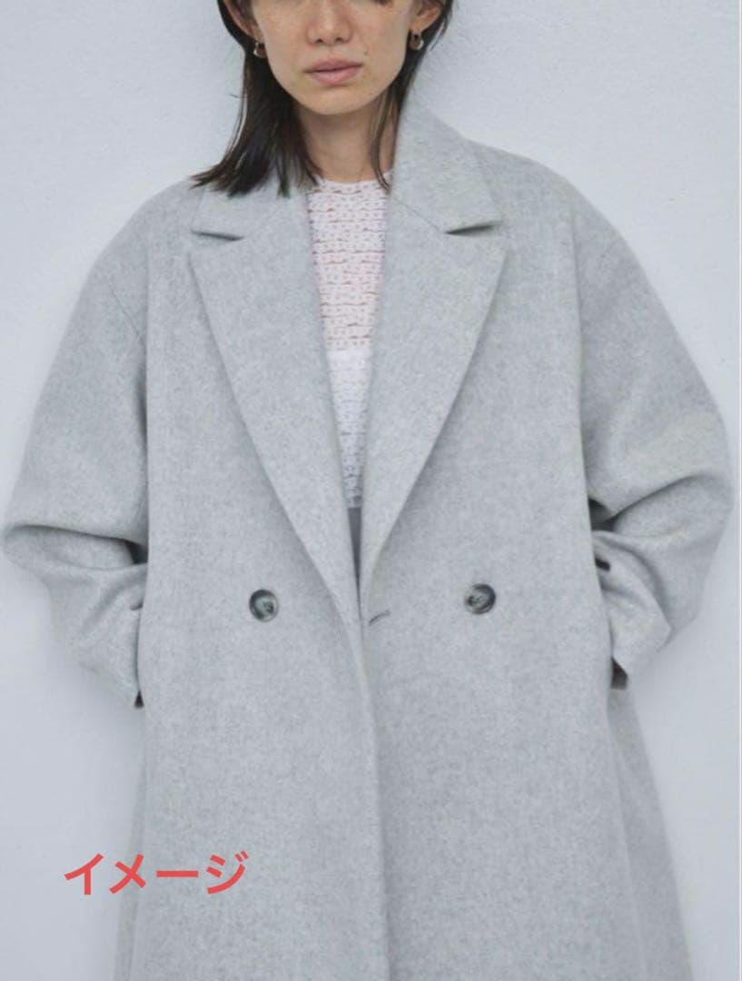 ガリャルダガランテ ウールビーバー チェスターコート ライトグレー