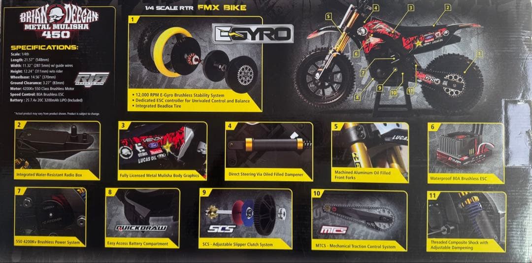 Brian Deegan l Mulisha 450 FMXバイク