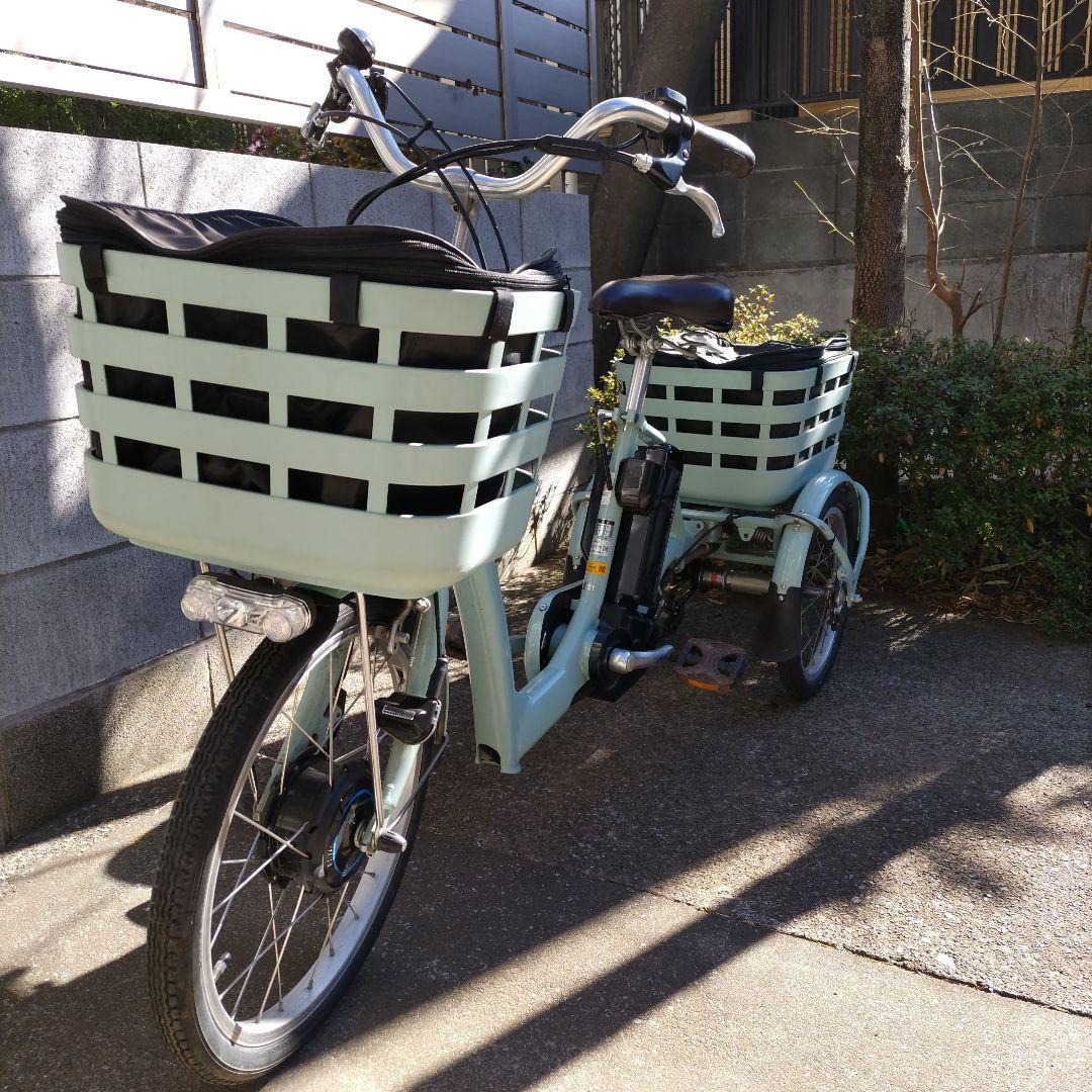 ブリヂストン 電動アシスト三輪車 ミントグリーン