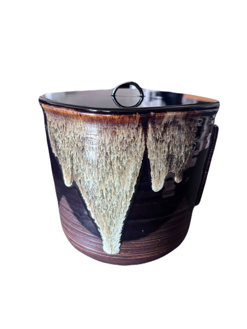 高取釉　阿漕　水指◆未使用品◆