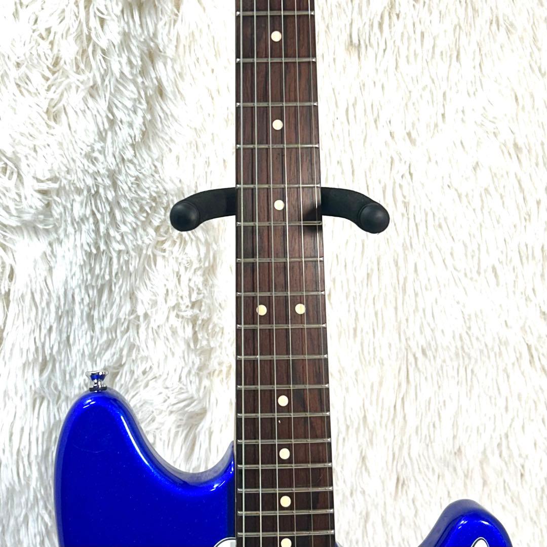 【美品激虎ネック】Squier Fender Mustang メタリックブルー