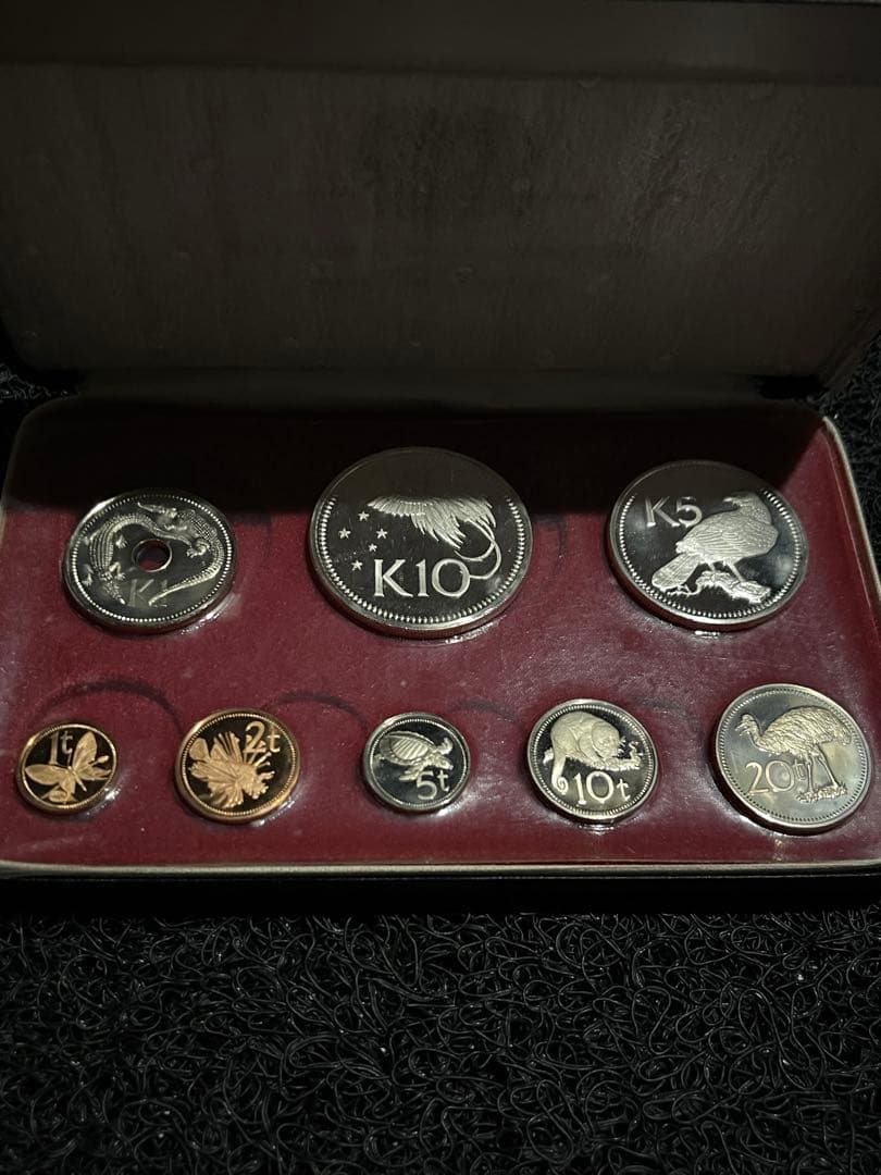 TK 1975年パプアニューギニア フランクリンミントプルーフセット