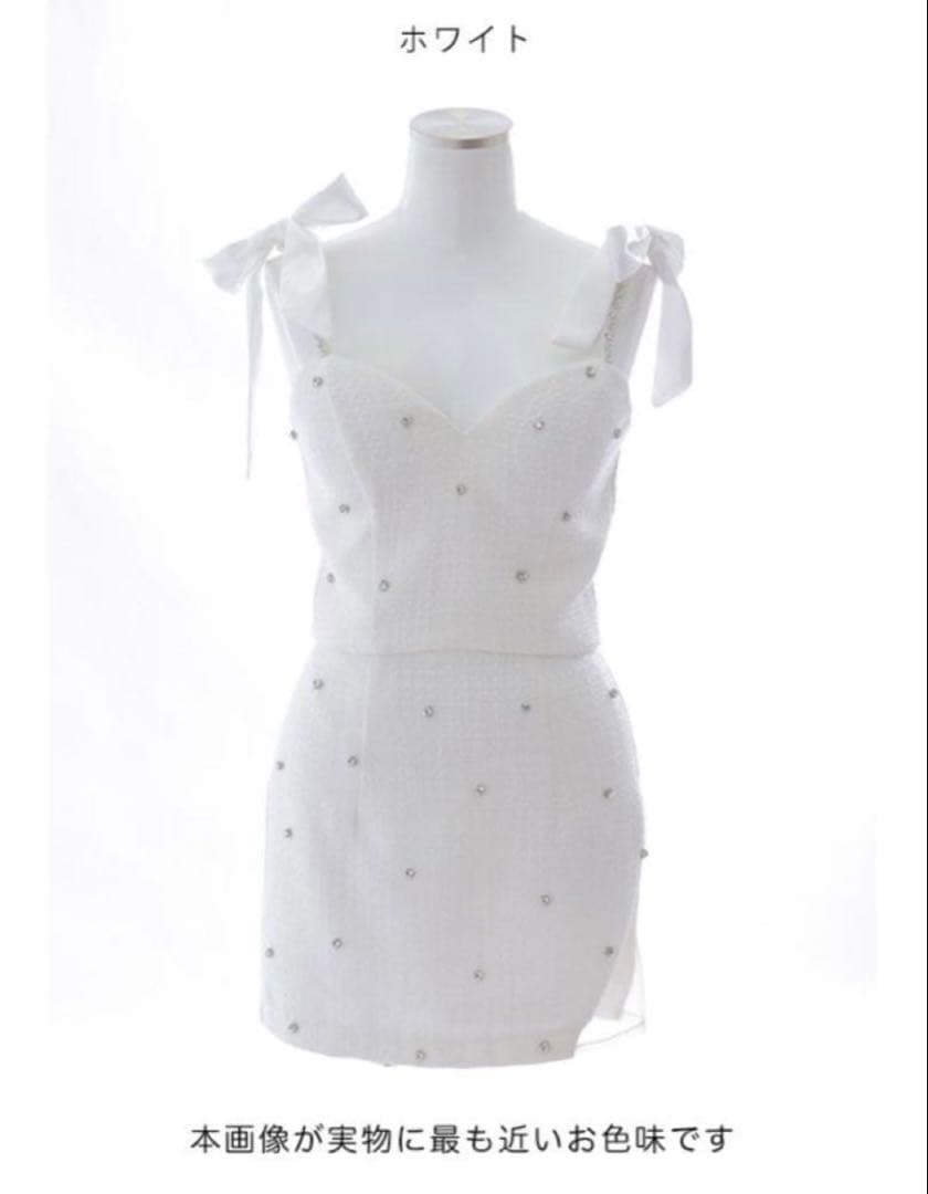 Jewels ビジューツイードセットアップドレス