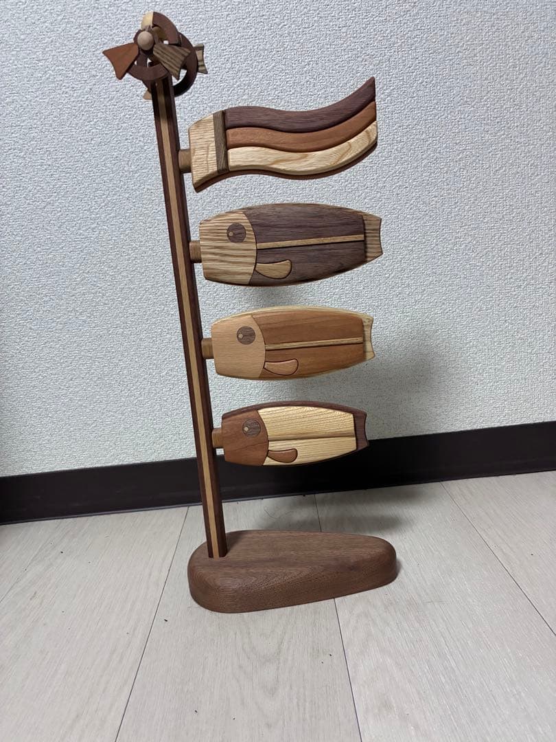 ササキ工芸 木製鯉のぼり 鯉のぼり（大）旭川ク ラフト sasaki こいのぼり