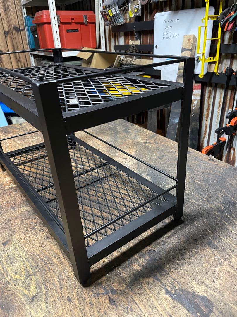 こ*ん様 【特別価格】2段アイアンシェルフ植物棚 600×300×350インダス