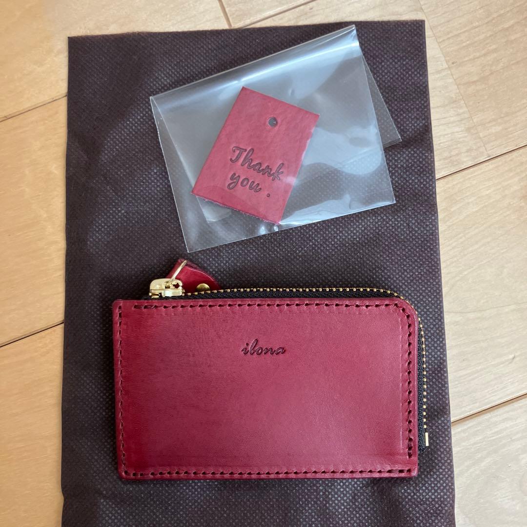 ろみさん専用　ibona 『L-zipミニモ・ウォレット』プラム