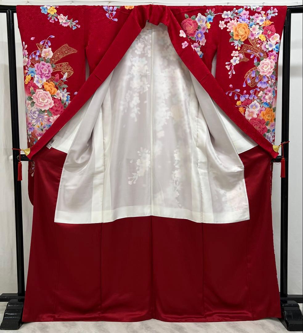 振り袖　フルセット　別誂長襦袢　成人式　刺繍入り　金彩加工　682