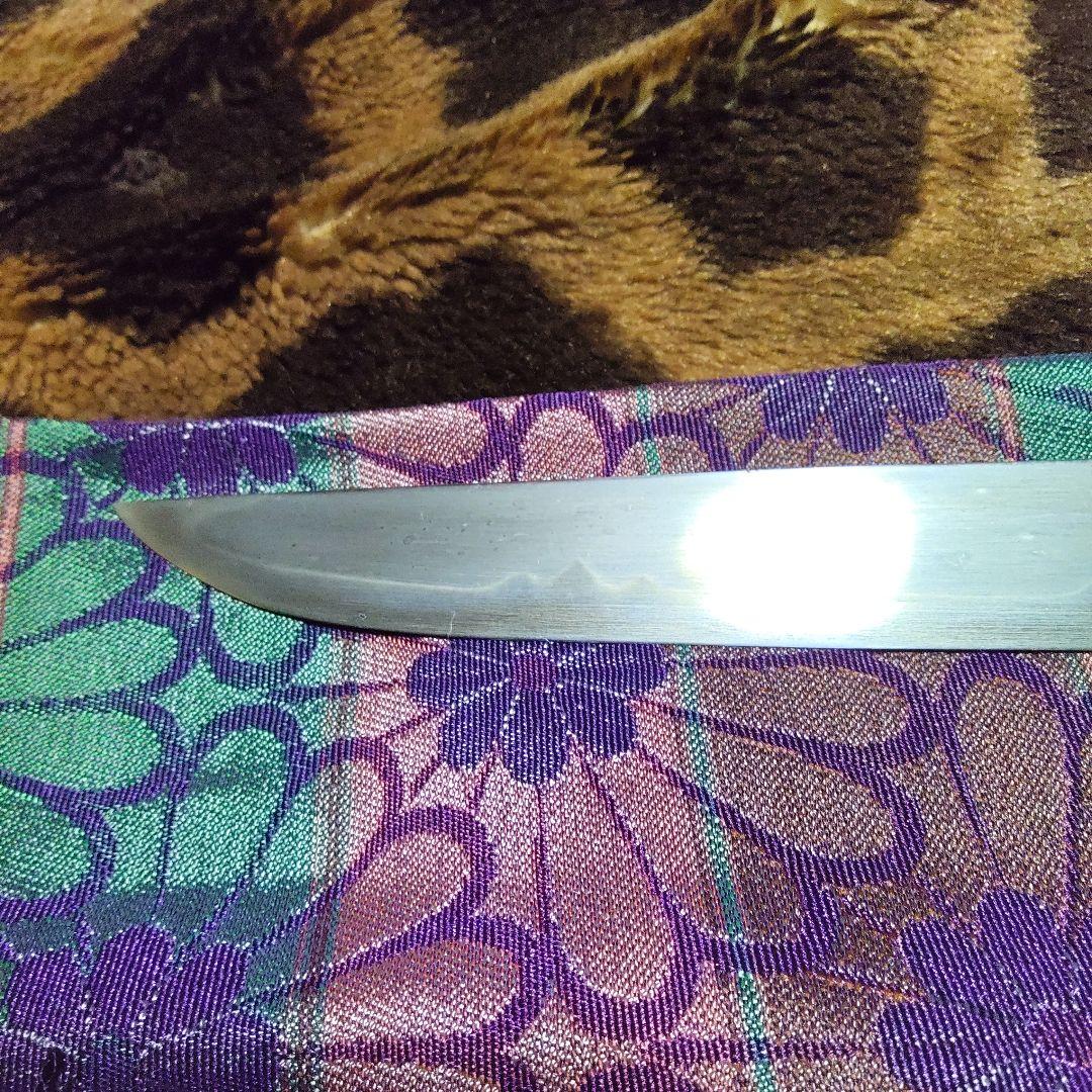 (1月10日までの限定お値下げ中)昭和初期頃　刀匠作　無銘　狩猟小刀　玉鋼