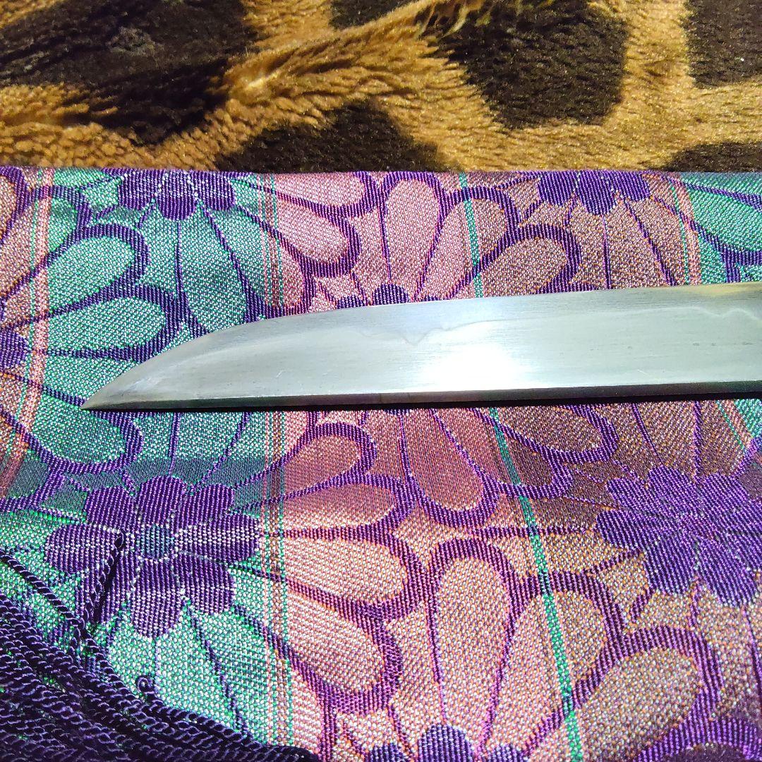 (1月10日までの限定お値下げ中)昭和初期頃　刀匠作　無銘　狩猟小刀　玉鋼