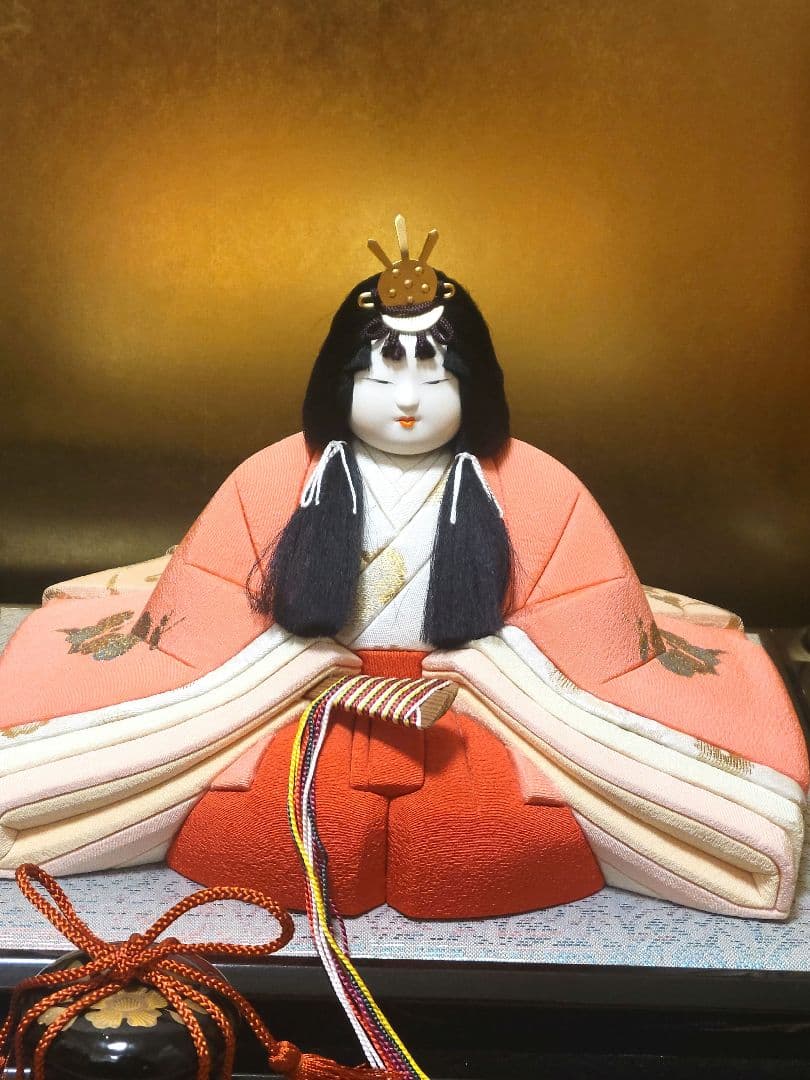 立派な雛人形　内裏雛　若草山　鈴木賢一作　東玉