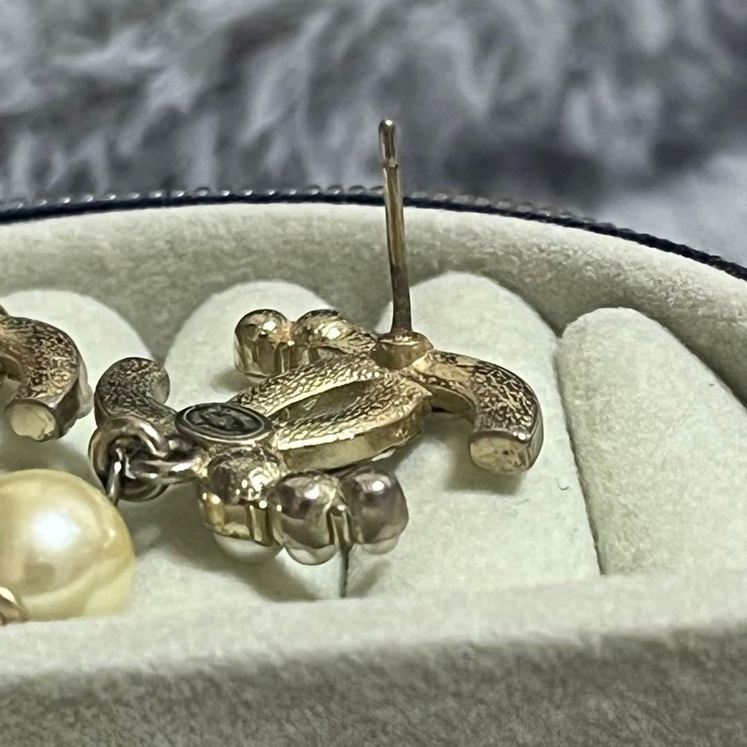 CHANEL CCロゴ パールイヤリング