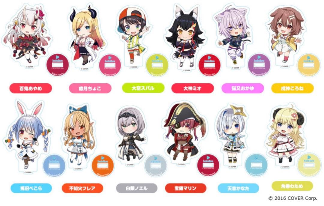 ホロライブ ねんどろいどぷらす アクリルスタンド 全種 セット