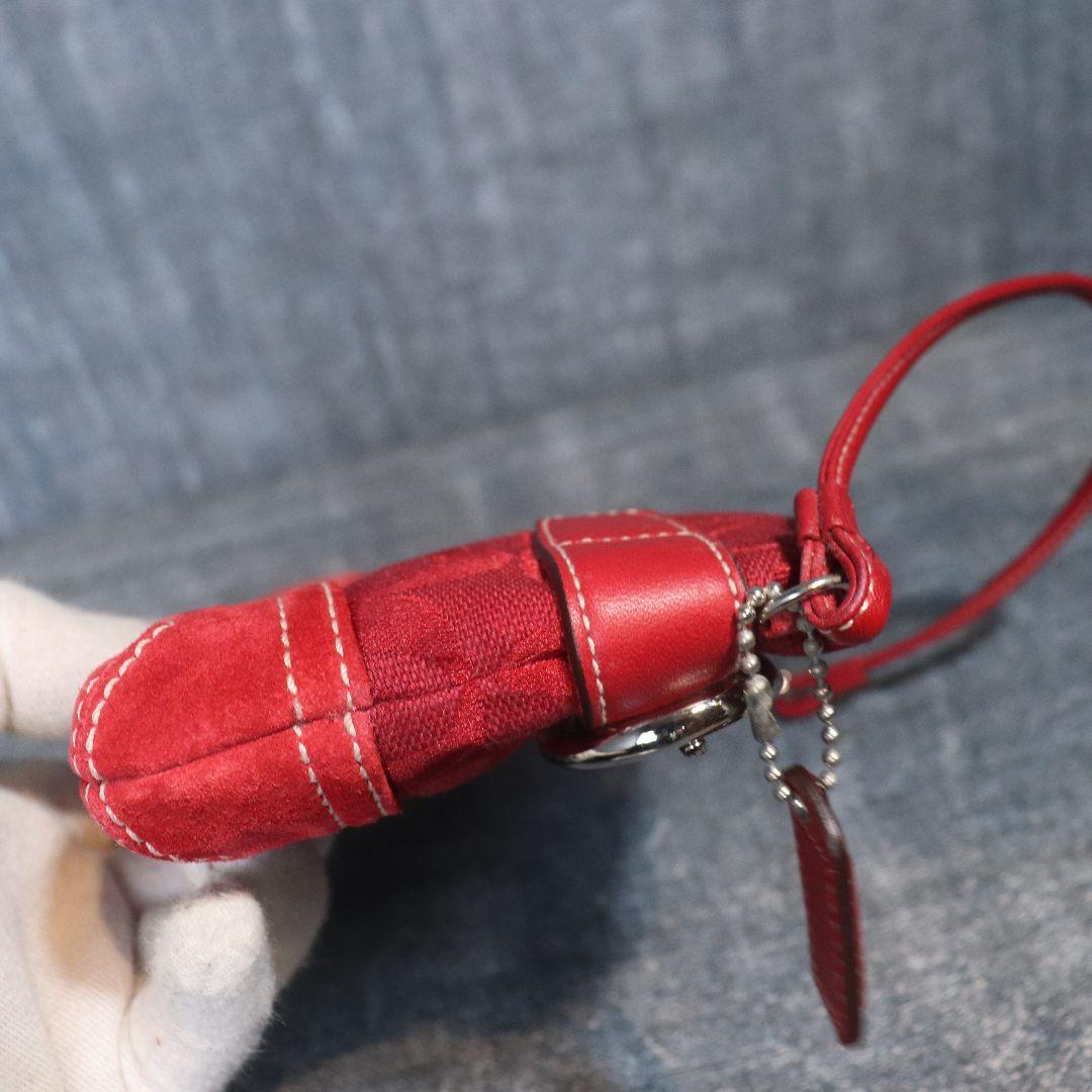 バッグ Coach SOHO Accessory Pouch Hand Bag Red