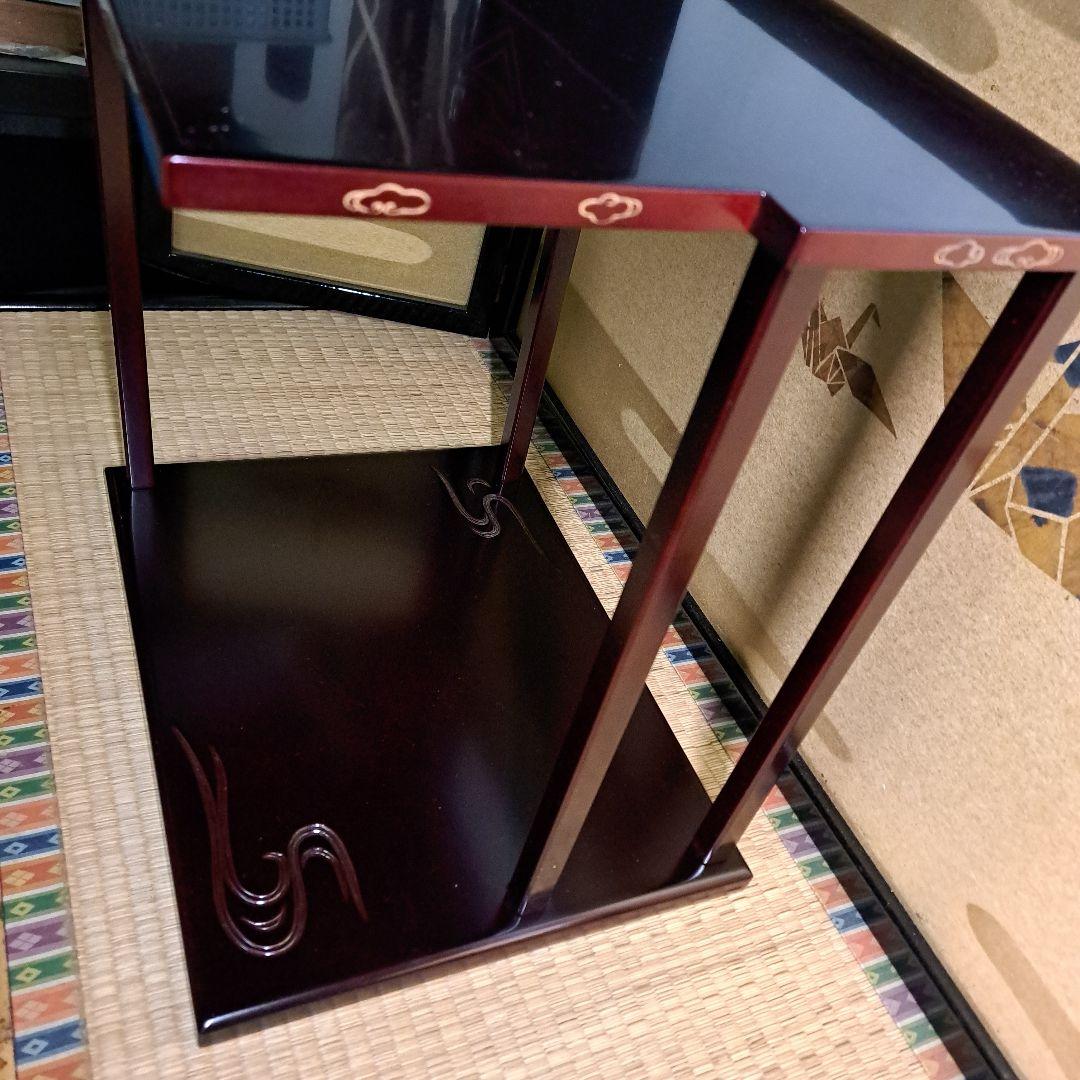 ◆山雲棚 裏千家 鵬雲斎好み 木製溜塗り