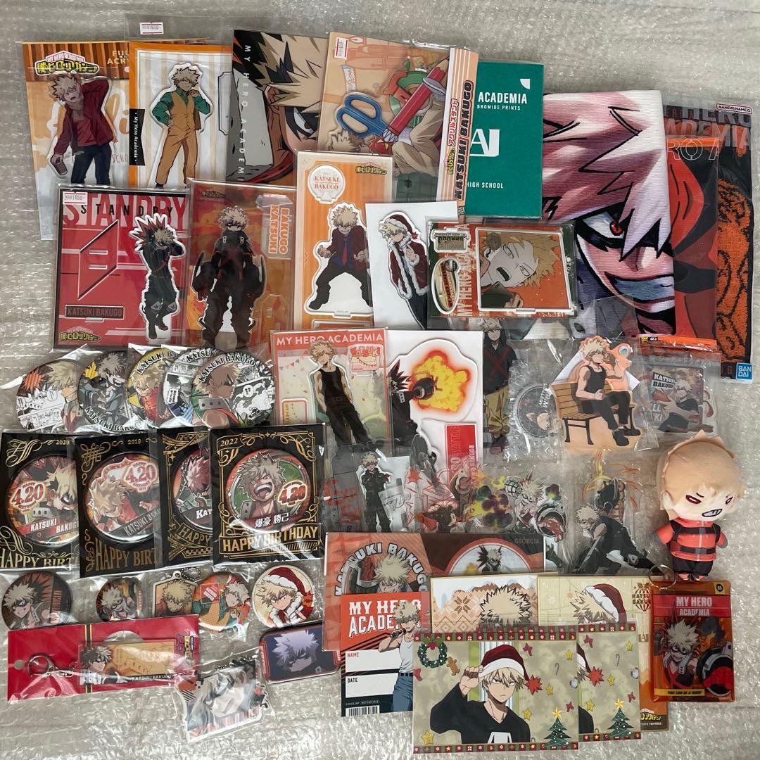 ヒロアカ 爆豪勝己 缶バッチ アクリルスタンド まとめ売り