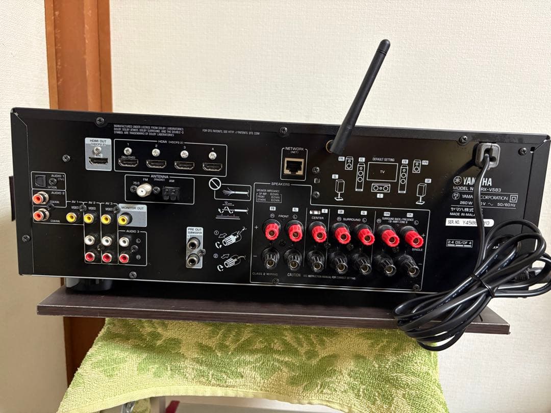 ヤマハ YAMAHA RX-V583 AVレシーバー AVアンプ リモコン2個