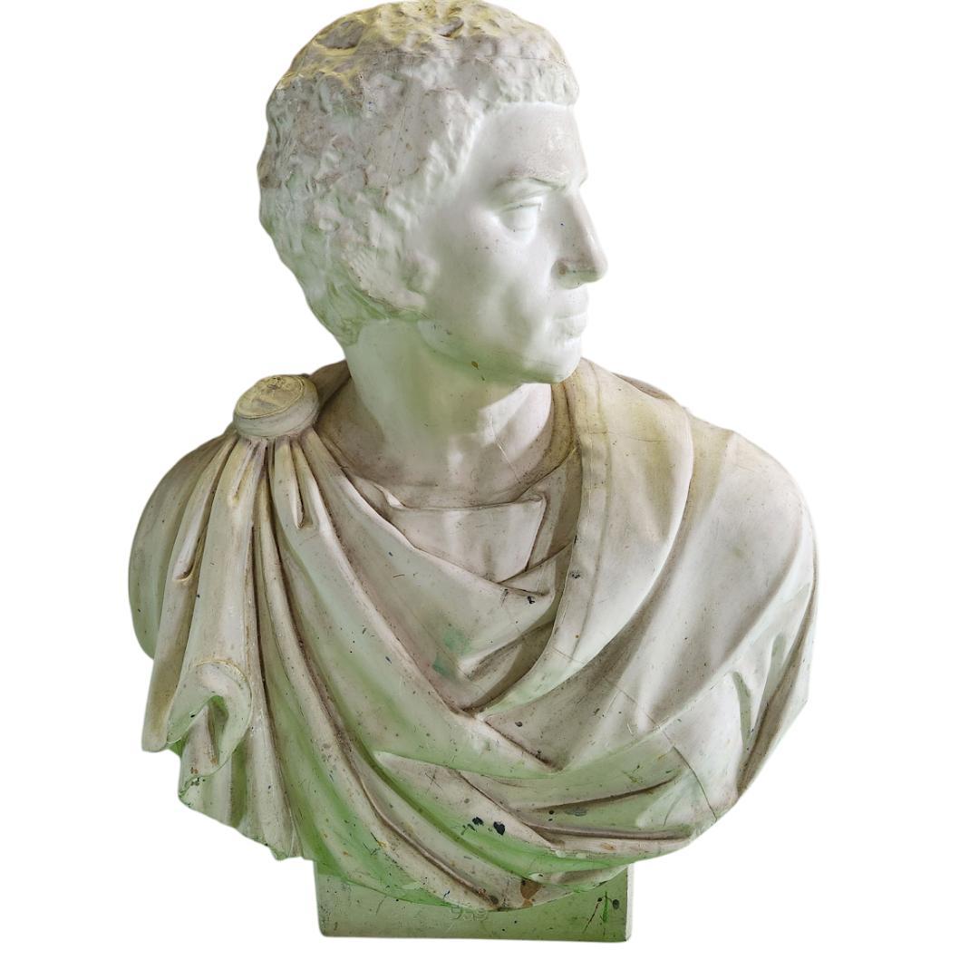 直接引渡限定　石膏像 ブルータス 胸像 デッサン 美術教材 インテリア 大型