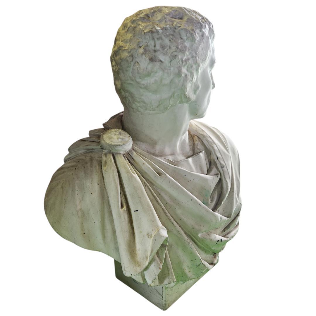 直接引渡限定　石膏像 ブルータス 胸像 デッサン 美術教材 インテリア 大型