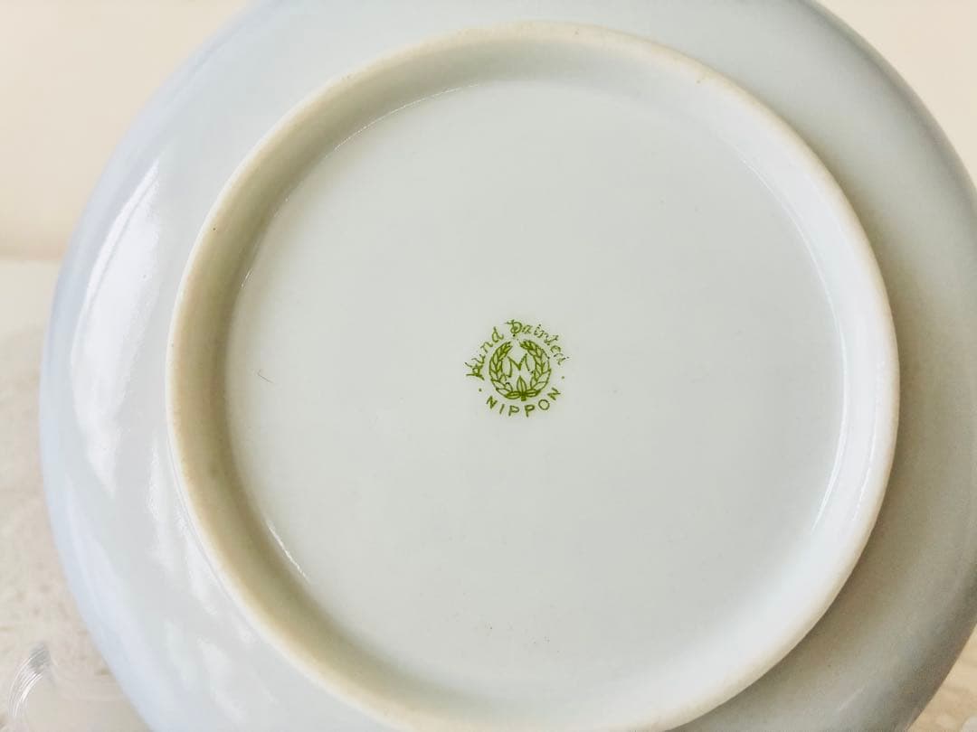 オールドノリタケ 金彩金盛コバルト地ティーセット　カップ&ソーサー　ティーポット