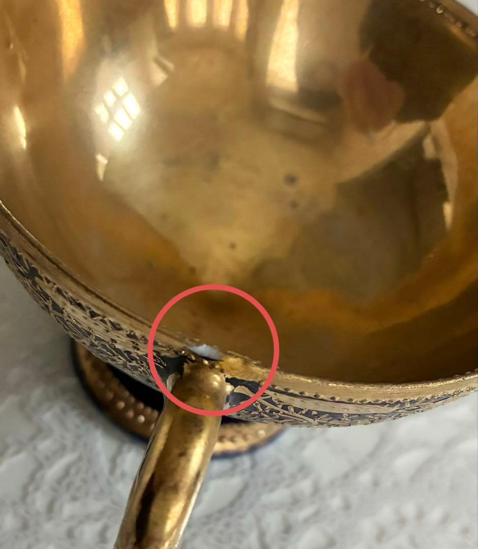 オールドノリタケ 金彩金盛コバルト地ティーセット　カップ&ソーサー　ティーポット