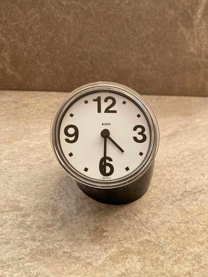 ALESSI CronotimePIO MANZU FIAT 置き時計黒