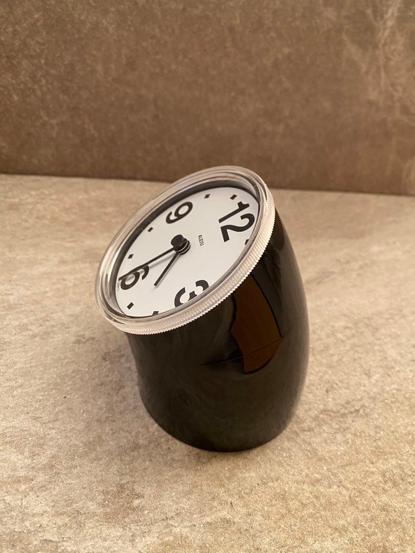 ALESSI CronotimePIO MANZU FIAT 置き時計黒