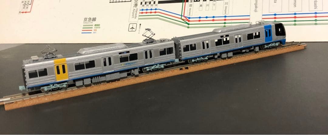 管理番号1602 北総9100形Nゲージ イエロートレイン金属製キット組立品8両