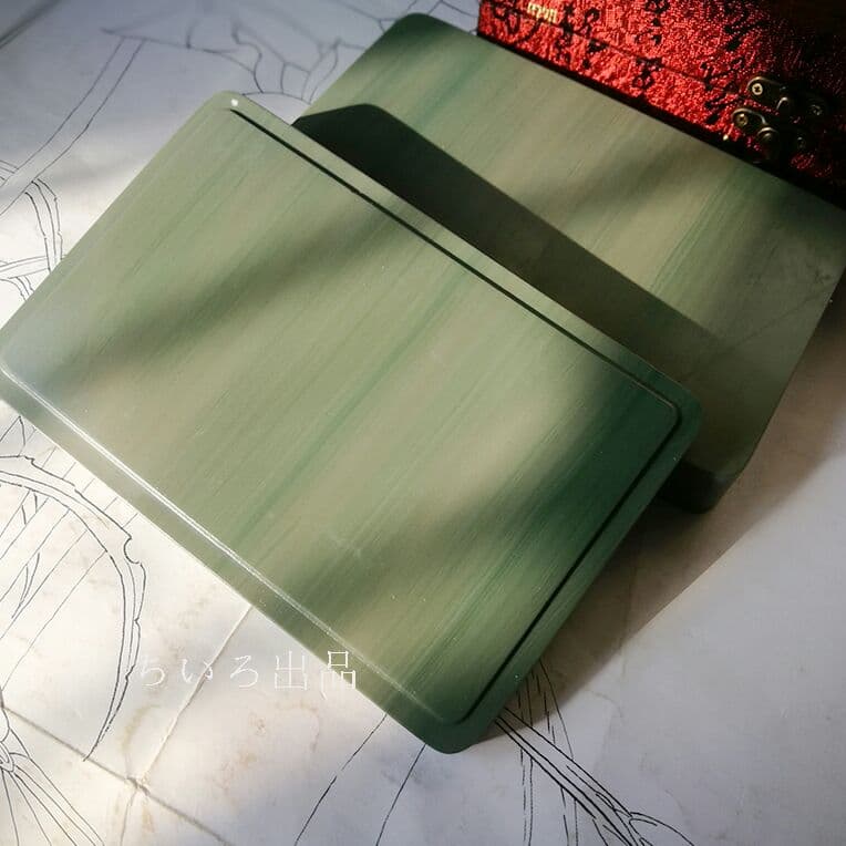 松花硯　天然石硯　書道用品新品未使用n