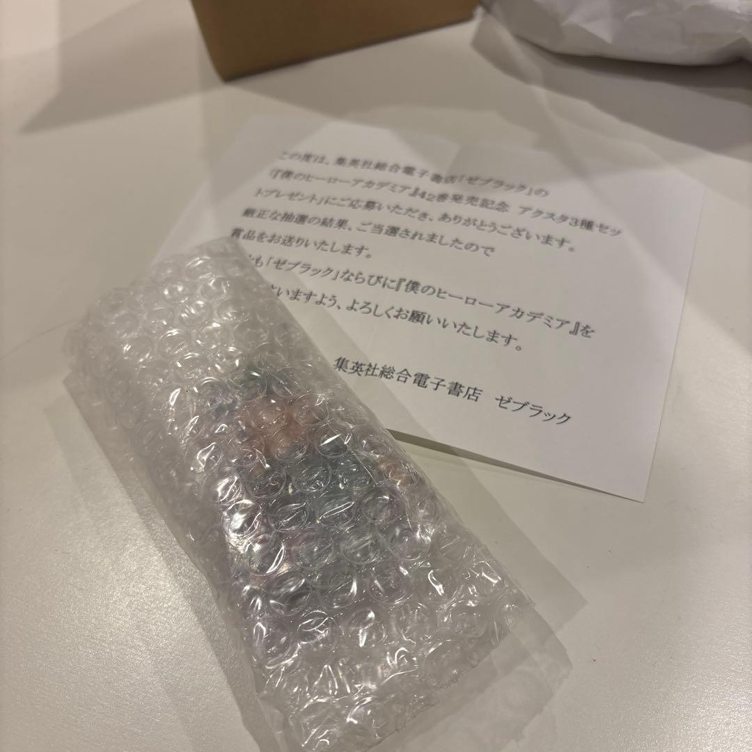 「僕のヒーローアカデミア」　ゼブラック　42巻発売記念の限定アクスタ3種セット